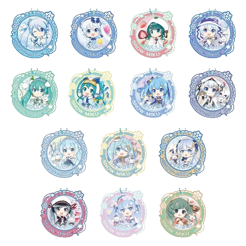 雪初音星之橡膠吊飾