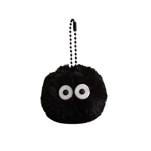 小黑碳毛絨公仔