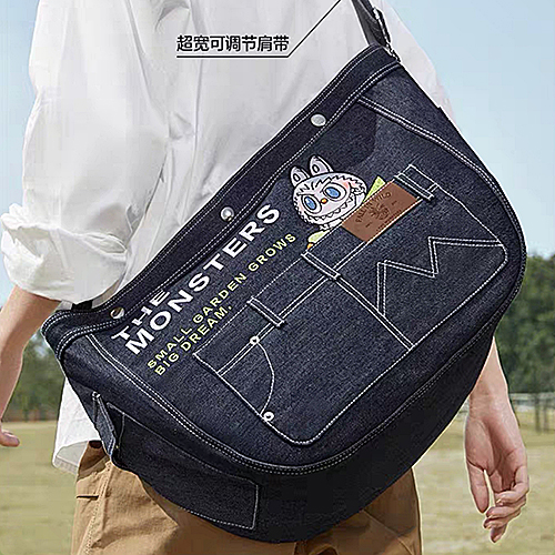 春天野在家 LABUBU 牛仔挎包