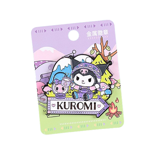 三麗鷗露營系列金屬徽章