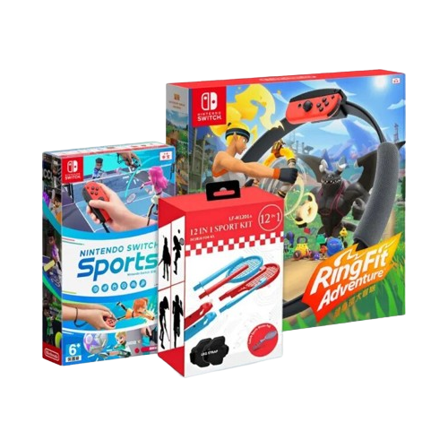 Switch運動+健身環+運動配件組