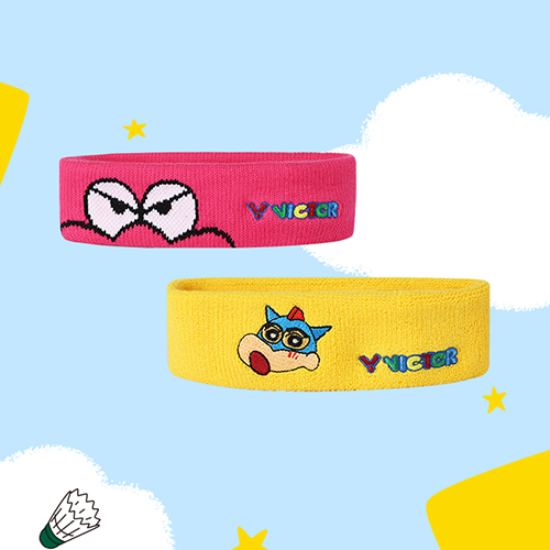 VICTOR｜蠟筆小新聯名系列 運動頭帶(隨機出貨)