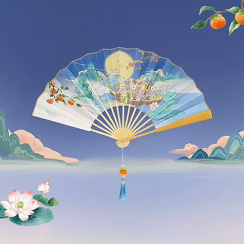 2024中秋達菲和朋友們系列 折扇