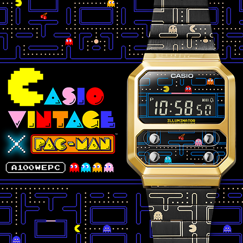 CASIO｜YOUTH系列 吃豆人聯名款 A100WEPC-1BDR