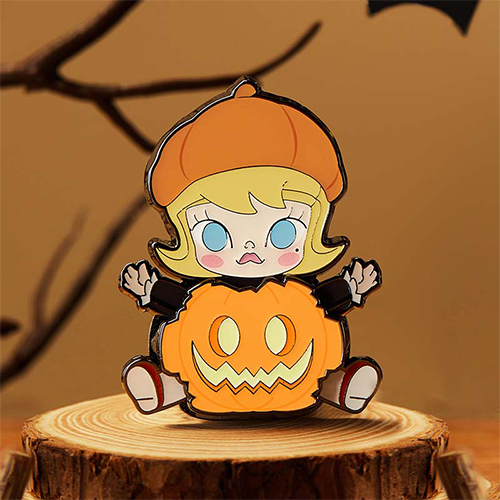 怪怪狂歡節系列 MOLLY 南瓜徽章冰箱貼