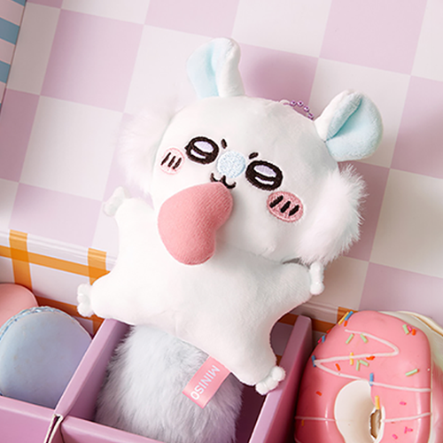 chiikawa系列桃兒毛絨挂件(Momonga)