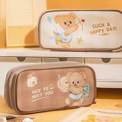 Deli｜黃油小熊系列 多用途筆袋(隨機出貨)