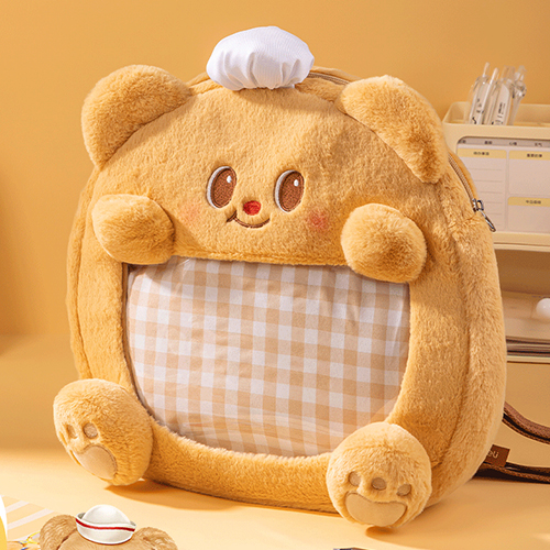 Deli｜黃油小熊系列 毛絨雙肩包