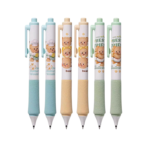 Deli｜黃油小熊系列 按動中性筆(隨機出貨)
