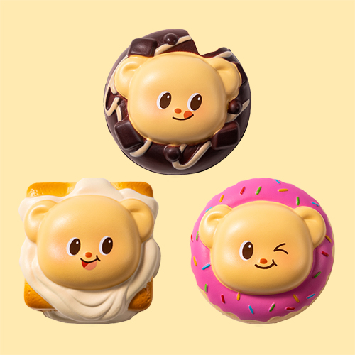 Deli｜黃油小熊系列 慢回彈減壓玩具(隨機出貨)