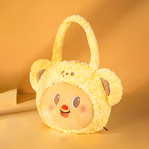 Deli｜黃油小熊系列 毛絨單肩包