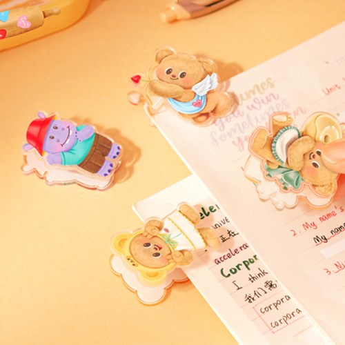 Deli｜黃油小熊系列 卡通夾(隨機出貨)