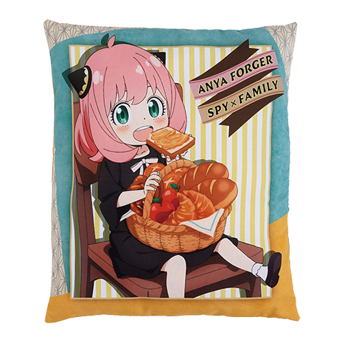 安妮亞抱著麵包的可愛抱枕