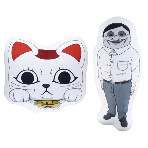 高速婆婆(招財貓造型)&賽伯星人 角色抱枕(全2種隨機)