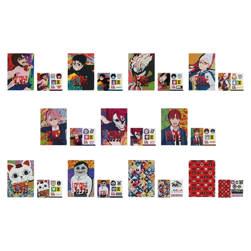 A4透明資料夾＆A5貼紙套組(全11種隨機)