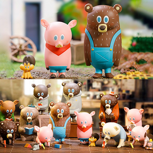 GREEN COW GARDEN 迷你小豬小熊系列盲盒(隨機出貨)