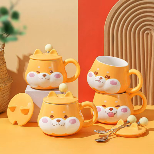 可愛柴犬 陶瓷馬克杯(隨機出貨)