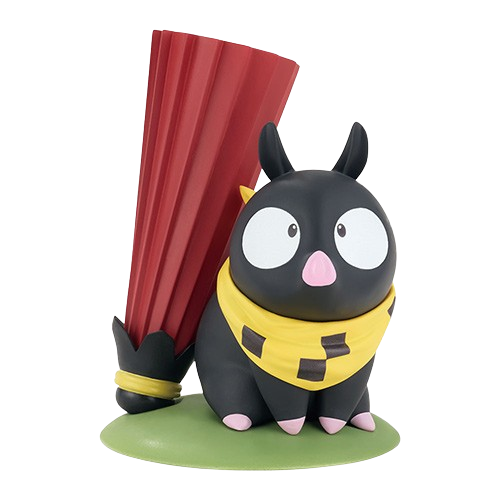 小P和傘支架造型公仔