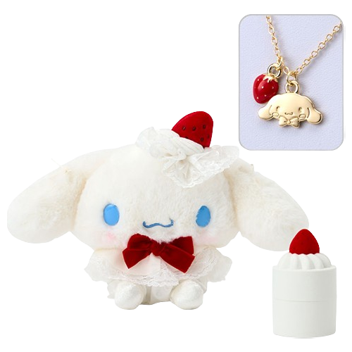 Sanrio｜草莓蛋糕系列公仔&項鏈套裝 大耳狗
