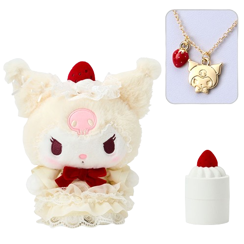 Sanrio｜草莓蛋糕系列公仔&項鏈套裝 庫洛米