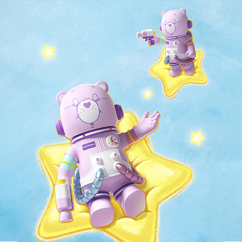 400%+100% SPACE MOLLY 甜夢熊