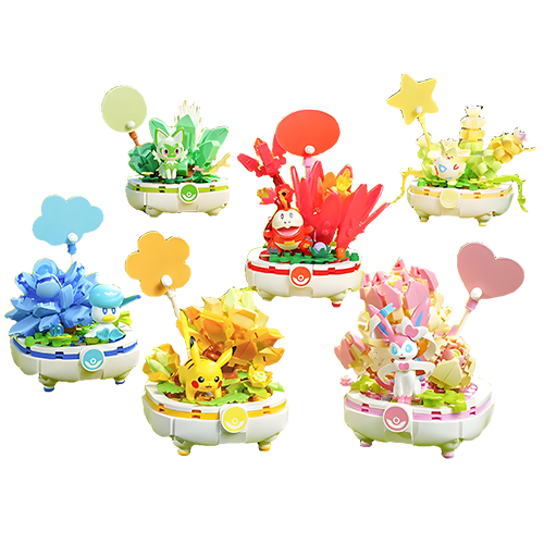 keeppley寶可夢盆栽玩具第二彈全6種(隨機出貨)