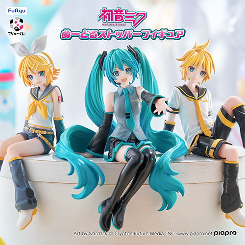 日版 FURYU景品賞 初音未來 泡麵蓋座景品模型