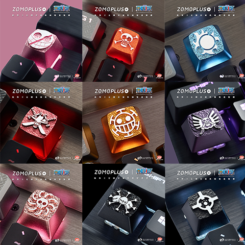 ZOMO PLUS ｜航海王聯名 王下七武海 個性金屬鍵帽(隨機出貨)