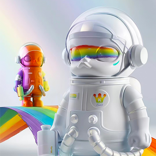 400% SPACE MOLLY 海外限定 彩虹(隨機出貨)(不可回收)