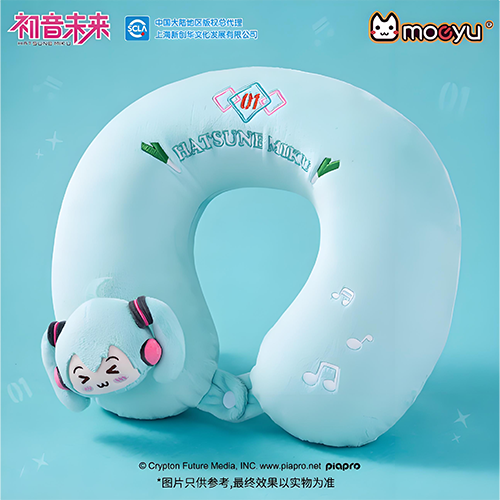moeyu｜初音未來瞇瞇眼U型枕