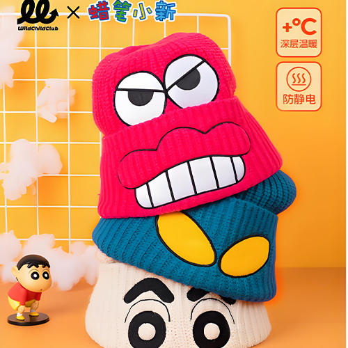 WCC｜蠟筆小新聯名針織毛線帽