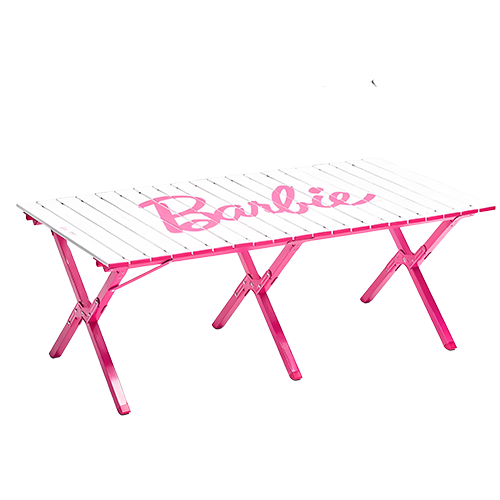 原始人｜芭比露營桌芭比粉白