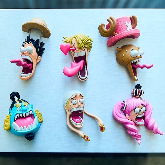 JUMP｜航海王 驚訝臉冰箱貼盲盒 第一彈(隨機出貨)