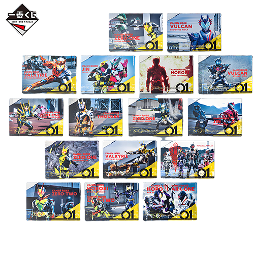 假面騎士 Zero-One 次回預告風設計帆布畫板 全16種(隨機出貨)