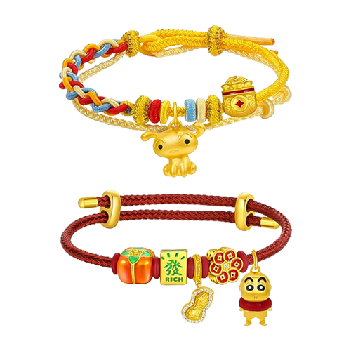 潮宏基｜蠟筆小新系列 串珠手鏈(隨機出貨)