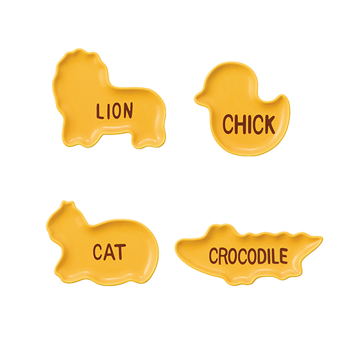 餅乾造型盤收藏組 全4種 (隨機出貨)