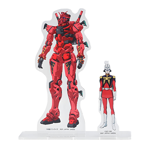 夏亞＆紅色鋼彈 壓克力視覺立牌