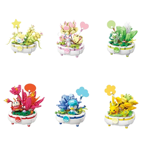 Keeppley｜寶可夢多肉盆栽積木(隨機出貨)