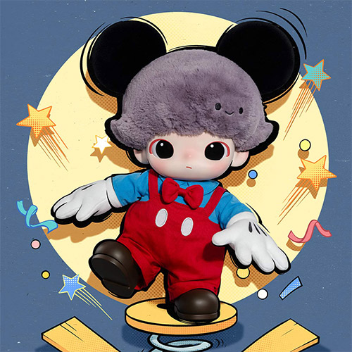 DIMOO WORLD x 迪士尼系列 米奇搪膠毛絨包