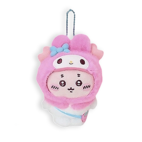 Chiikawa x Sanrio|古本屋&美樂蒂 絨毛變裝掛件