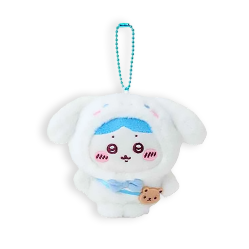 Chiikawa x Sanrio|小八貓&大耳狗 絨毛變裝掛件