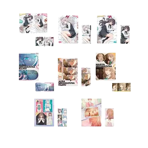  透明文件夾與貼紙組(隨機出貨)