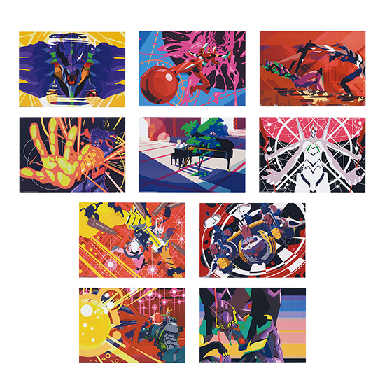 日版 EVA 名場面透明海報(隨機出貨)