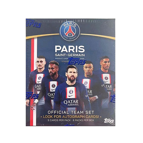 Topps 足球 球星卡 大巴黎 隊盒單包