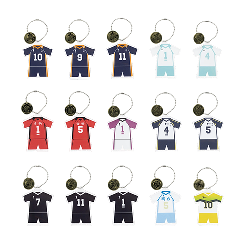 日版 校服風壓克力吊飾＋徽章(隨機出貨)