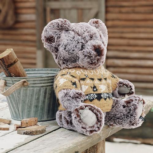 Hirono Living Wild 雪霜毛絨熊