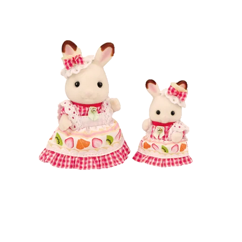 フルーツケーキペアセット（ショコラウサギの女の子＆赤ちゃん）