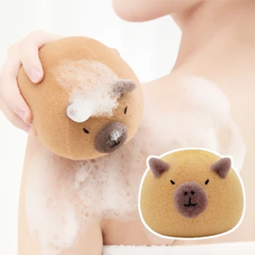 卡皮巴拉柔軟沐浴球