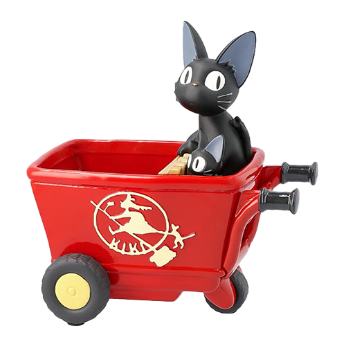橡子共和國｜花盆 魔女宅急便 吉吉的紅色手推車