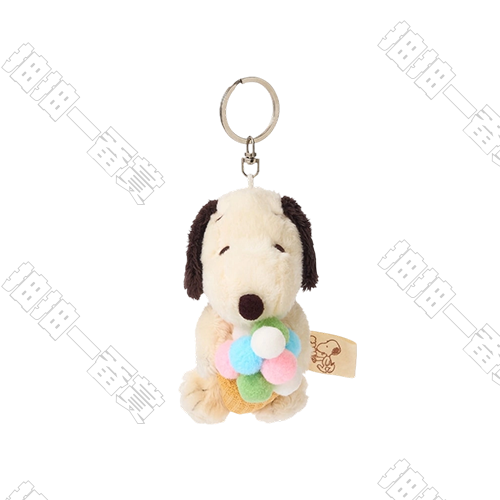 PLAZA｜PEANUTS 史努比 冰淇淋甜筒毛絨吊飾